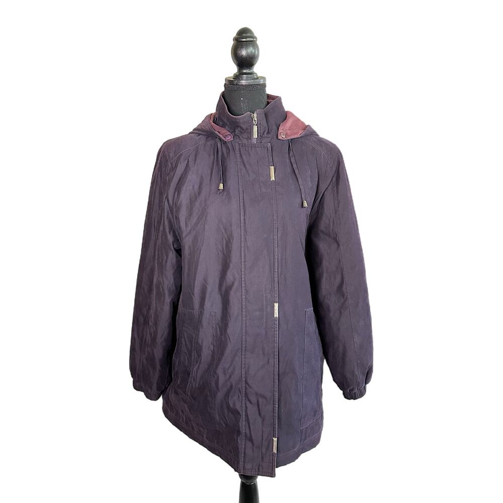 C22 Breaton Women’s Purple Hooded Jacket, L